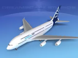 Airbus A380-800  3D model