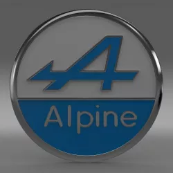 Alpine logo 3D model