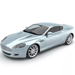 Aston Martin DB9 luxury sports coupe 3D model