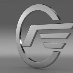 Astra logo 3D model