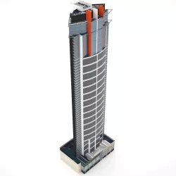 Aurora Tower Low-poly  3D model