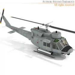 B 212 Navy 3D model