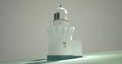 Ballina Lighthouse Low Poly 3D model