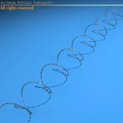 Barbed wire 3D model