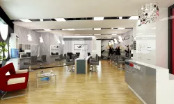 Barber Shop or Beauty Salon Interior 3D model