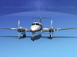  Beechcraft 350 Super King Air V03 3D model