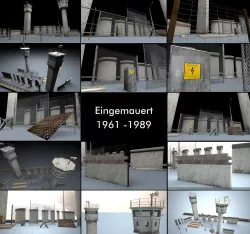 Berlin Wall 3D Model Package 3D model