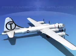 Boeing B-29 Superfortress Mermaid Maryanne 3D model