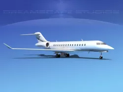 Bombardier Global 5000 V02 3D model