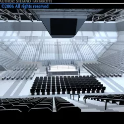 Boxing arena 3D model