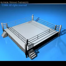 Boxing ring 3D model