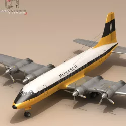 Bristol Britannia 3D model