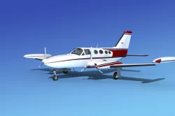 Cessna 421 Golden Eagle V08 3D model