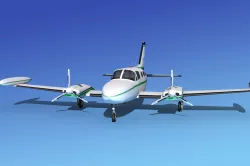 Cessna 421 Golden Eagle V09 3D model