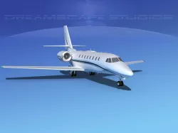Cessna 680 Citation Sovereign  V08 3D model