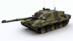 Challenger 2 British Army Tank Low-poly  3D model