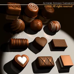 Chocolates 3D model