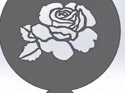 coffee Stencil - Rose