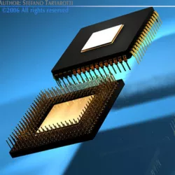 Computer Chip 3D model