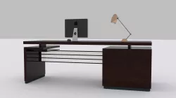 Computer Desk Low-poly  3D model