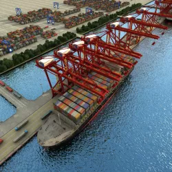Container Terminal 3D model