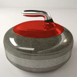 Curling Stone 3D model