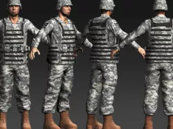 Daniel Military Cloth 3D model