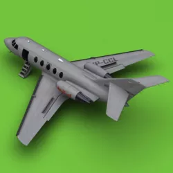 Dassault Falcon 20 200 New Yorker 3D model