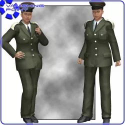 Dress Uniform V4 for Poser 3D model