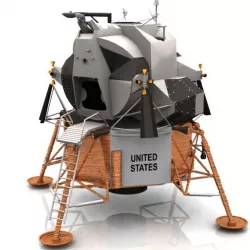 Eagle Lunar Lander Studio Max 3D model