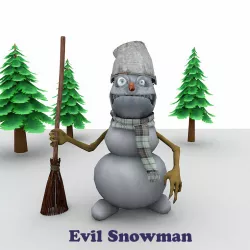 Evil Snowman for Poser 3D model