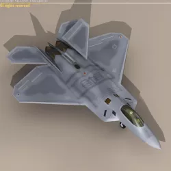 F22 raptor 3D model