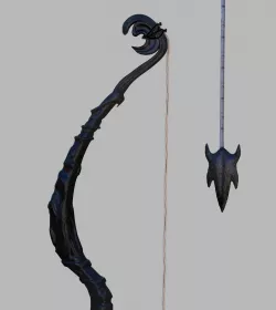 Fantasy bow 3D model