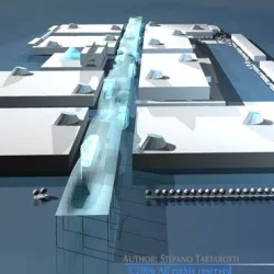 Fiera Milano trade fair center 3D model
