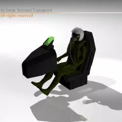 Fighter pilot 3D model