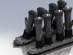 Flat slider injection system
