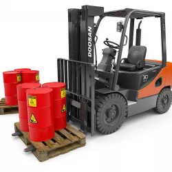 Forklift Doosan D30s 3D model
