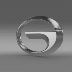 Gac logo 3D model