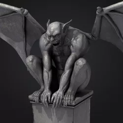 Gargoyle Statue 3D model