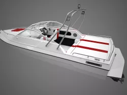 Generic Motorboat 3D model