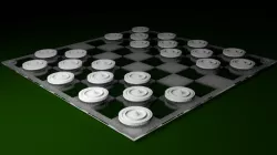 Glass Checker Board Low-poly  3D model