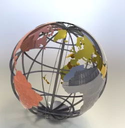 GLOBE 2012 of metal 