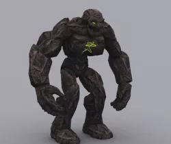 GOLEM GAME READY ANIMATED MODEL Low-poly  3D model