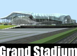 Grand Stadium 014  Aren With Glass Roof 3D model