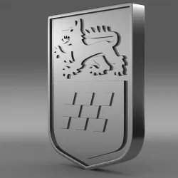 GTA Chrome logo 3D model