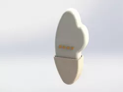 Holder for a Tempur-Pedic Adjustable Bed Remote
