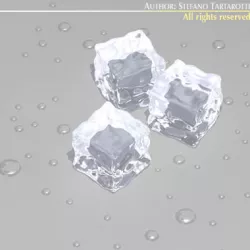 Ice cubes 3D model