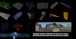 Industrial Kit pack of over 28 individual models Low-poly  3D model