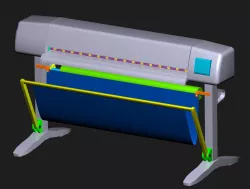 inkjet  plotter    3D model