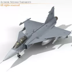 JAS 39 Gripen 3D model
